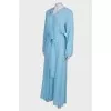Silk blue dress with tag
