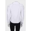 Blouse with a cutout at the neckline