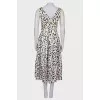 White leopard print dress with tag