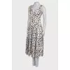 White leopard print dress with tag