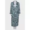 Printed wrap dress