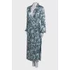 Printed wrap dress