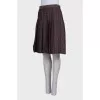 Pleated skirt with print