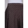 Pleated skirt with print