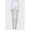 White shorts with embroidery