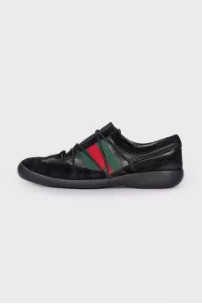 Men's combined black sneakers