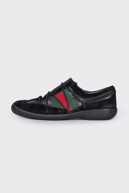 Men's combined black sneakers