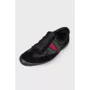 Men's combined black sneakers