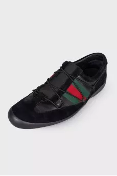 Men's combined black sneakers