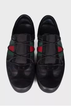 Men's combined black sneakers