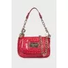 Animal embossed leather bag