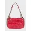 Animal embossed leather bag