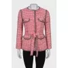 Tweed jacket with pockets