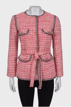Tweed jacket with pockets
