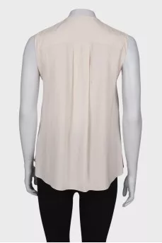 Blouse with beaded embroidery