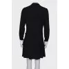 Black and white ruffle dress