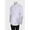 Men's linen hooded T-shirt