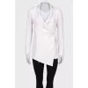 White blazer with ties
