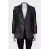 Wool jacket with lurex