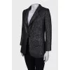 Wool jacket with lurex