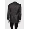 Wool jacket with lurex