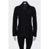 Coat with zip collar