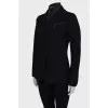 Coat with zip collar