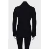 Coat with zip collar