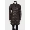 Quilted dark green coat