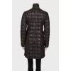 Quilted dark green coat