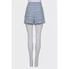 Tweed blue shorts