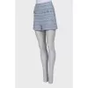 Tweed blue shorts