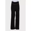 High waist trousers with chain