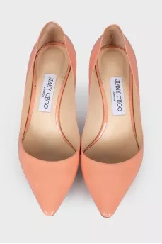 Peach color shoes