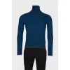 Men's wool sweater with zip