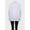 White T-shirt with rhinestone appliqué