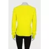 Wool yellow sweater with slogan