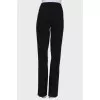 Black trousers with back pockets