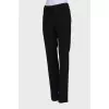 Black trousers with back pockets