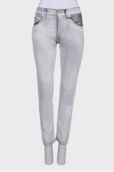 Light gray skinny jeans with tag