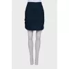 Openwork viscose skirt