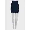 Openwork viscose skirt