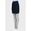 Openwork viscose skirt