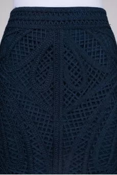 Openwork viscose skirt