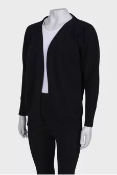 Cashmere black cardigan