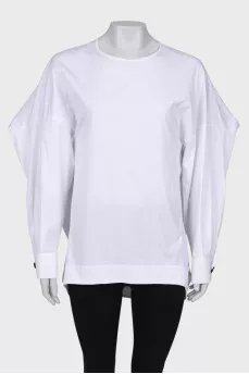 White loose fit blouse