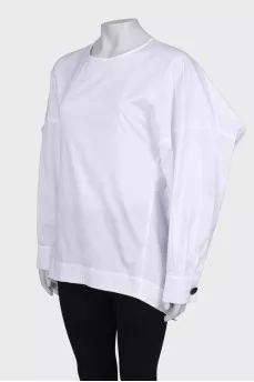 White loose fit blouse