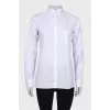 White blouse with chest pocket