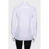 White blouse with chest pocket