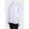 White blouse with chest pocket